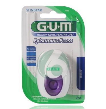 GUM Linea Igiene Dentale Quotidiana Expanding Floss Filo Interdentale Cerato