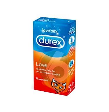 DUREX LINEA CLASSICA LOVE EASY ON CONDOMS CONFEZIONE CON 6 PROFILATTICI