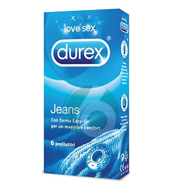 DUREX LINEA CLASSIC JEANS VESTIBILITA' EASY ON CONFEZIONE CON 6 PROFILATTICI