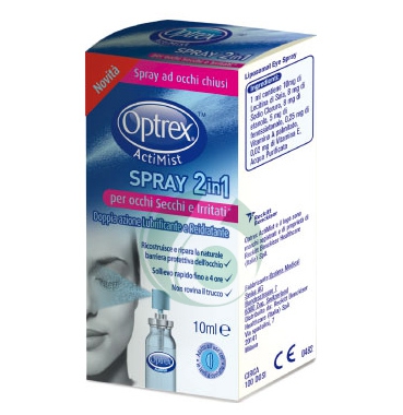 Optrex Linea Salute dell'Occhio Actimist 2 in 1 Spray Occhi Secchi 10 ml