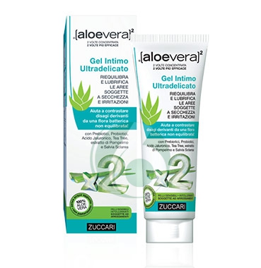 Zuccari Linea aloevera2 Gel d'Aloe Trattamento Intimo Lenitivo Lubrificante 80ml