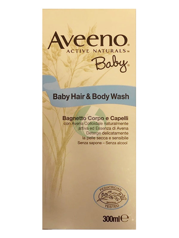 Aveeno Linea Pediatrica Baby Bagnetto Idratante Lenitivo Corpo e Capelli 300 ml