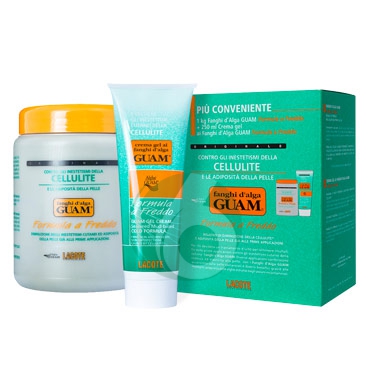 GUAM Linea Fanghi d'Alga Anticellulite Formula a Freddo + Gel Anti-Cellulite