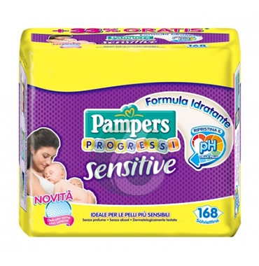 Pampers Linea Progressi Sensitive Pannolini per Bambini Taglia 1 Piccola 2-5 Kg