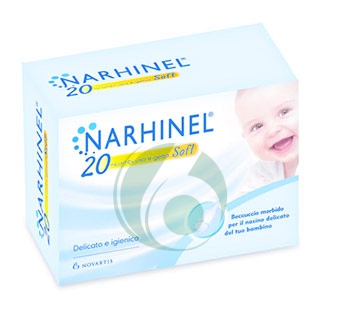 Narhinel Linea Pulizia Salute del Naso 20 Ricambi Soft per Aspiratore Nasale
