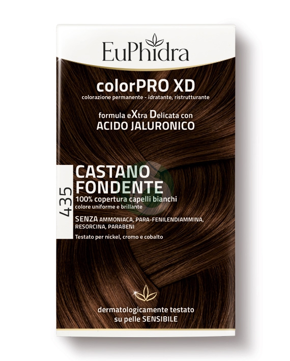 EuPhidra Linea ColorPRO XD Colorazione Extra-Delixata 435 Castano Fondente