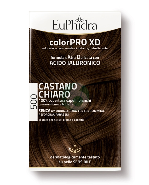 EuPhidra Linea ColorPRO XD Colorazione Extra-Delixata 500 Castano Chiaro
