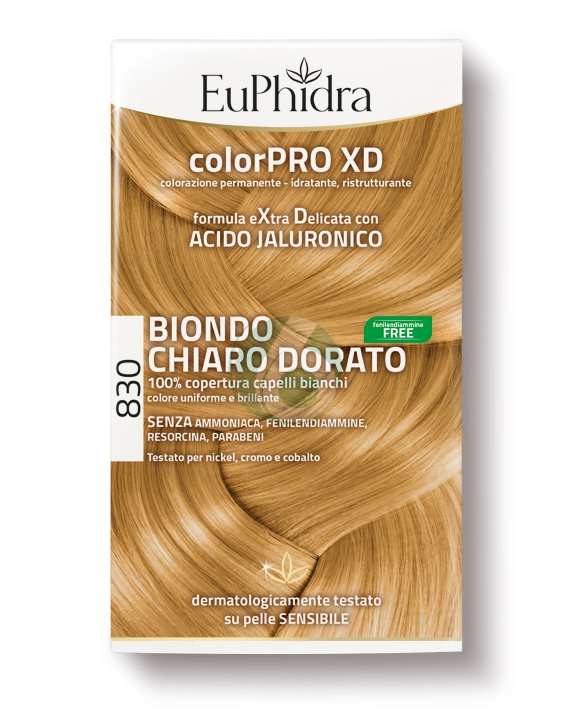 EuPhidra Linea ColorPRO XD Colorazione Extra-Delixata 830 Biondo Chiaro Dorato