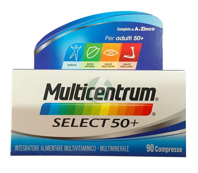 Multicentrum Linea Vitamine Minerali Select 50+ Integratore 50+Anni 90 Compresse