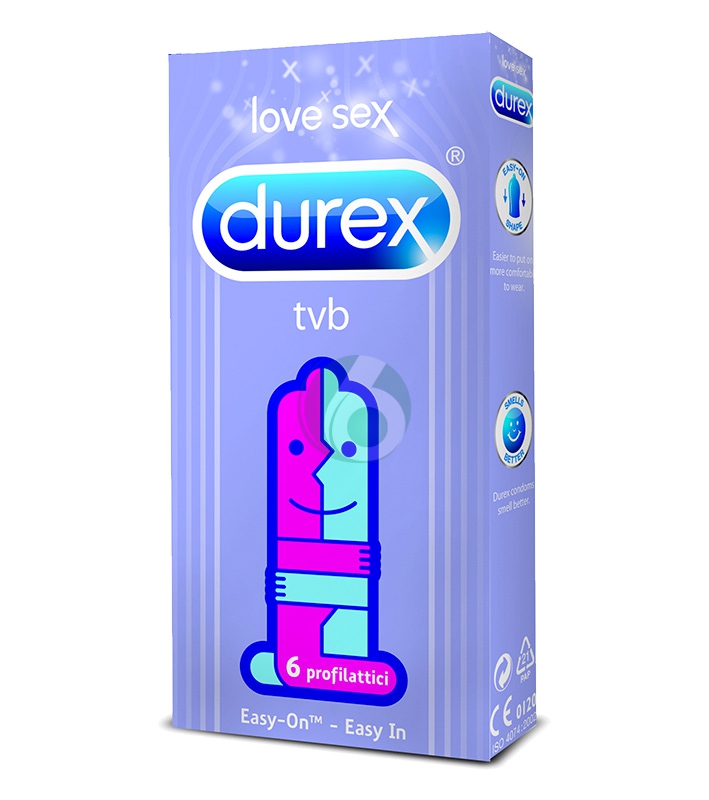 DUREX LINEA DISPOSITIVI MEDICI TVB DAI GIOVANI PER I GIOVANI 6 PROFILATTICI