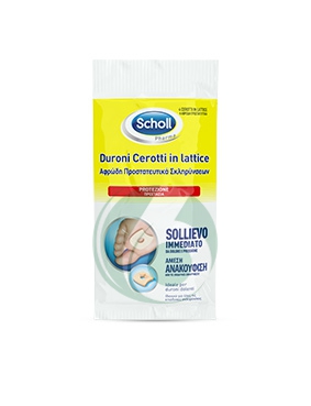 Scholl Linea Dispositivi Medici per Piedi 4 Cerotti Lenitivi Lattice per Duroni