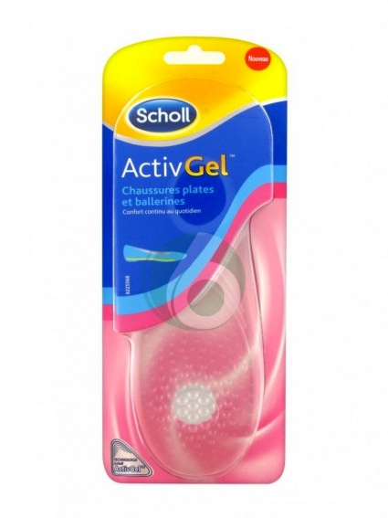 Scholl Linea Gel Activ Trattamento Dolore 2 Solette in Morbido Gel per Ballerine