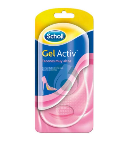 Scholl Linea Gel Activ Trattamento Dolore 2 Solette Morbido Gel per Tacchi Alti