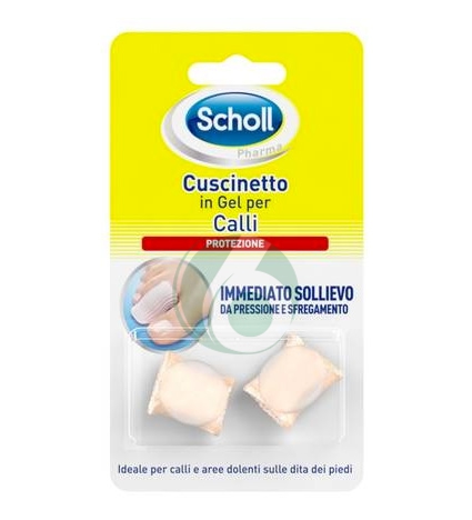 Scholl Linea Dispositivi Medici per Piedi 2 Morbidi Cuscinetti in Gel per Calli