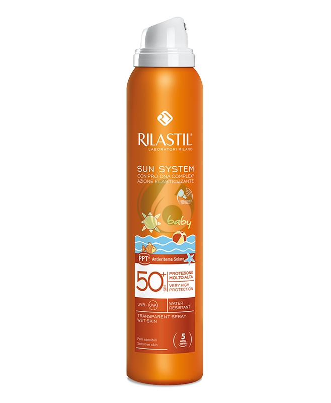 Rilastil Linea Baby Sun System PPT SPF50+ Spray Viso e Corpo Bambini 200 ml