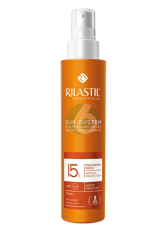 Rilastil Linea Sun System PPT SPF15 Spray Solare Elasticizzante Corpo 200 ml