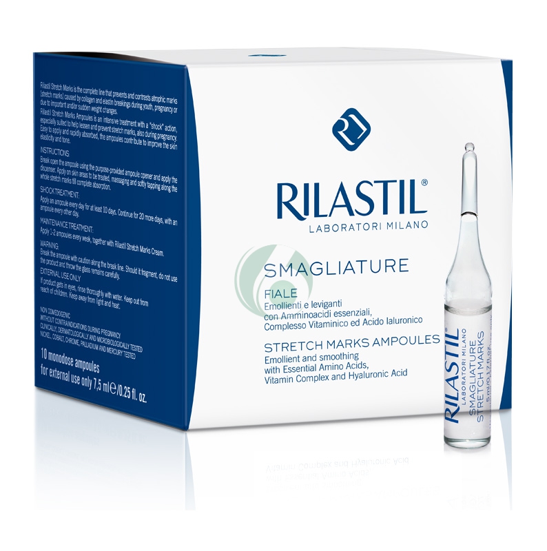 RILASTIL LINEA COSRPO SMAGLIATURE URTO LOCALIZZATO 10 FIALE 5 ml