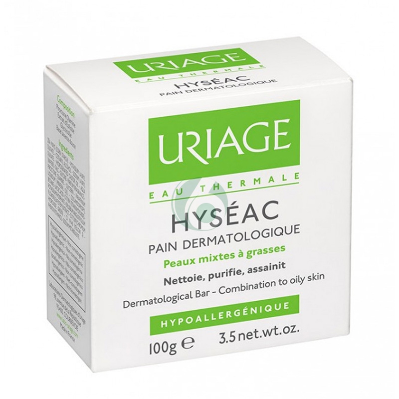 Uriage Linea Pelle Grassa Impura Hyseac Pane Dermatologico Purificante Viso 100g