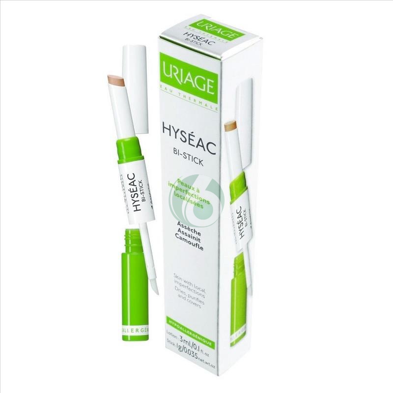 Uriage Linea Pelle Grassa Impura Hyseac Bi-Stick Lozione 3 ml Stick Coprente 1 g