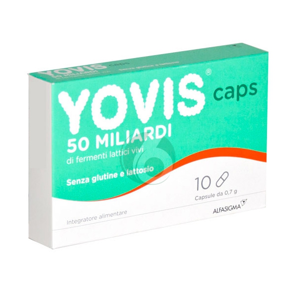 Alfasigma Linea Intestino Sano Yovis Integratore di Fermenti Lattici 10 Capsule