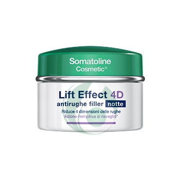 Somatoline Cosmetic Linea Lift Effect 4D Antirughe Filler Notte Viso 50 ml