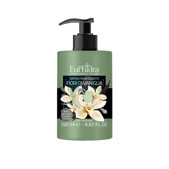 EuPhidra Linea Floreali Sapone Mani Delicato e Idratante Fiori di Vaniglia 250ml