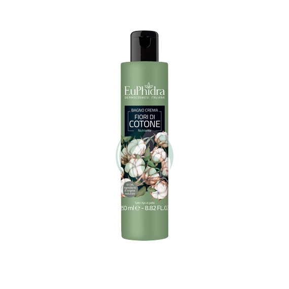 EuPhidra Linea Floreali Bagnocrema Nutriente e Protettivo Fiori di Cotone 250 ml