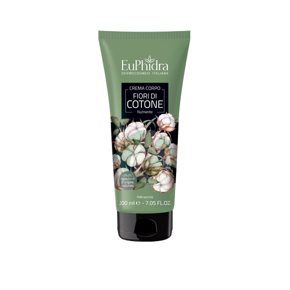 EuPhidra Linea Floreali Crema Corpo Nutriente Profumata Fiori di Cotone 200 ml