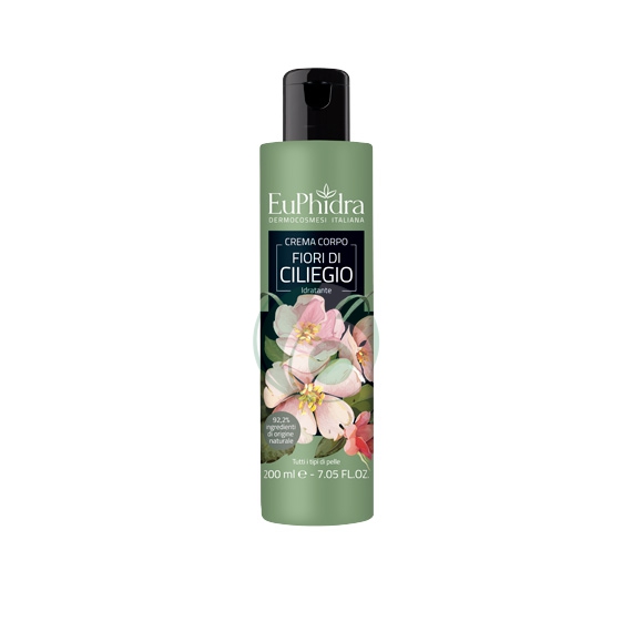 EuPhidra Linea Floreali Crema Corpo Idratante Profumata Fiori di Ciliegio 200 ml