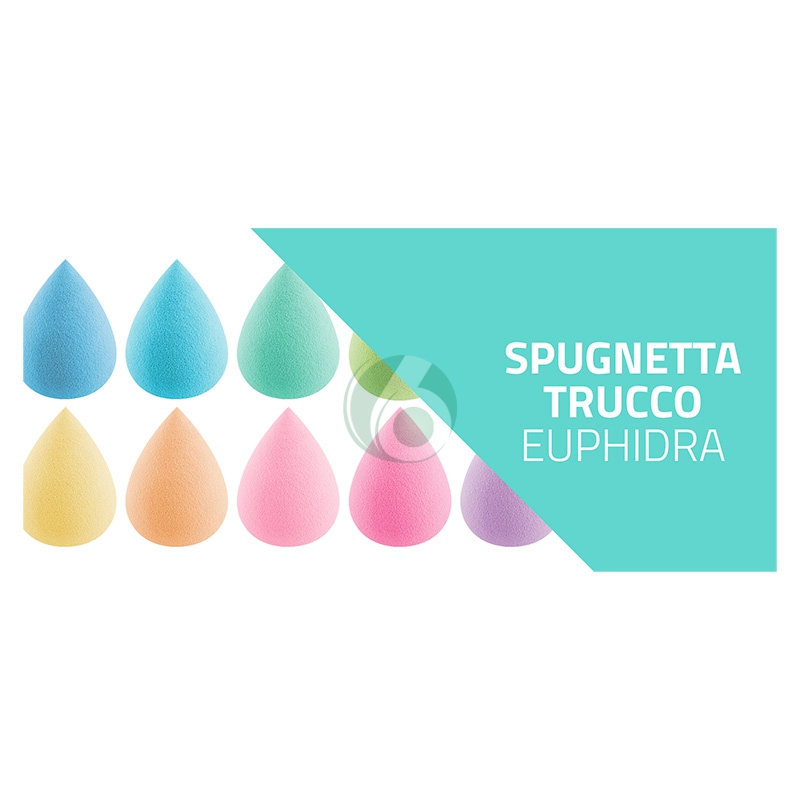 EuPhidra Linea Make-Up Base Spugnetta Trucco Basi Fluide e Polvere Blu