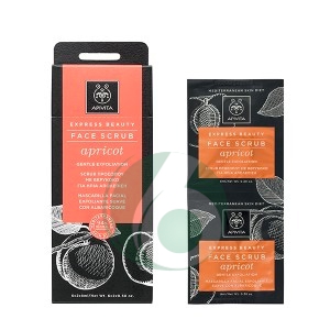 Apivita Linea Express Beauty Scrub Mask Maschera Esfoliante Albicocca 2x8ml