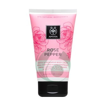 Apivita Linea Rose Pepper Body Cream Crema Rassodante Rimodellante Corpo 150 ml