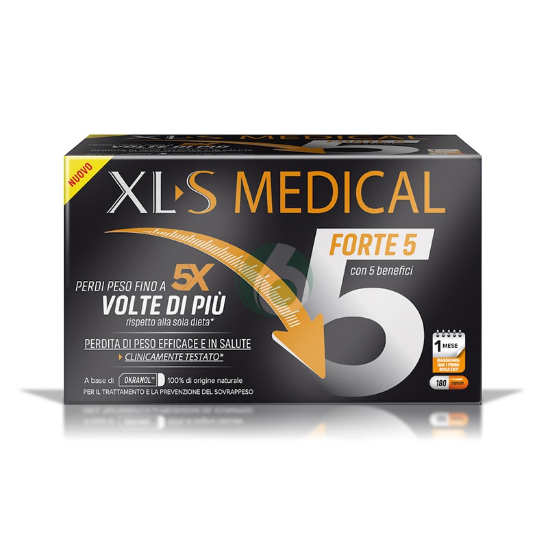 XLS Medical Linea Dispositivi Medici Forte 5 Controllo del Peso 180 Capsule