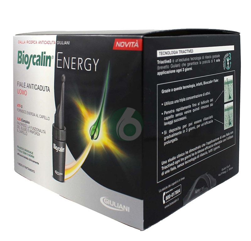 Bioscalin Linea Capelli Uomo Energy R-Plus Anticaduta Trattamento 10 Fiale