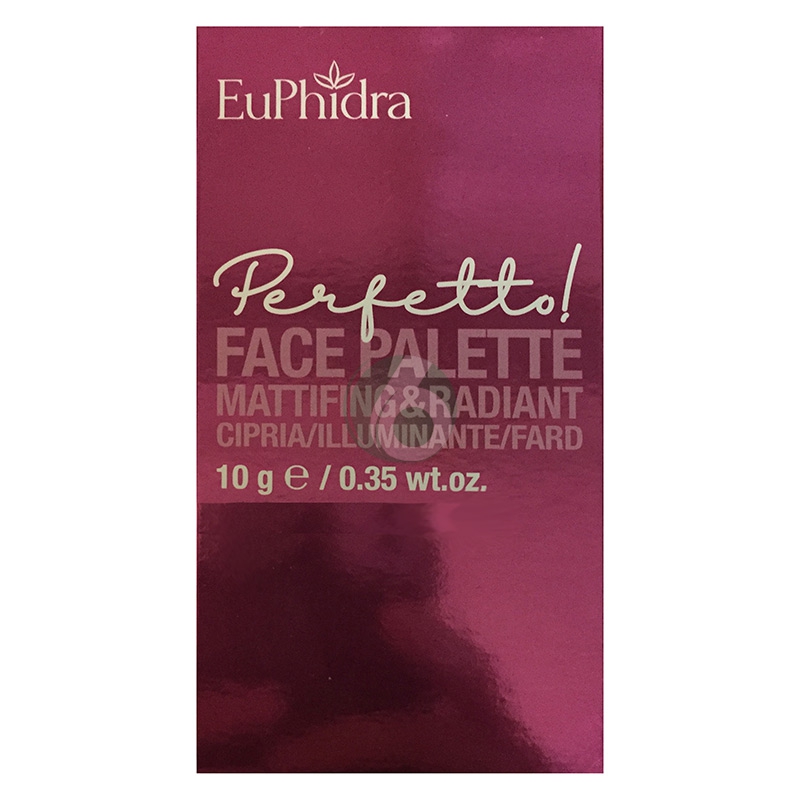 EuPhidra Linea Trucco Perfetto Face Palette Mattifing Cipria/Fard Rose Petal
