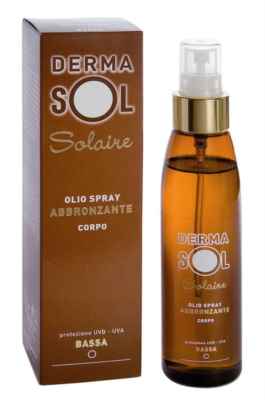 DERMASOL SOLAIRE   OLIO SPRAY ABBRONZANTE CORPO PROTEZIONE BASSA  125ML