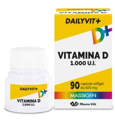 MASSIGEN DAILYVIT VITAMINA D 1000 U.I.  90 CAPSULE SOFT GEL