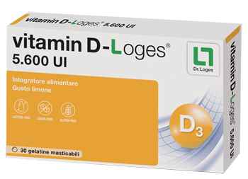 BIOFARMEX VITAMIN D LOGES 5.600 UI INTEGRATORE ALIMENTARE 30GELATINE MASTICABILI