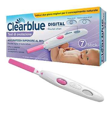 Clearblue Linea Gravidanza Test di Ovulazione Digitale Clearblue 7 Sticks   31 7