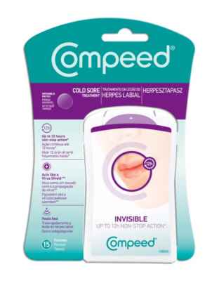 Compeed Linea Herpes Labiale 15 Cerotti Protettivi Lenitivi 12h Invisibili