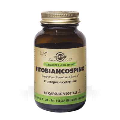 Solgar Linea Cardiocircolazione Fitobiancospino Integratore Alimentare 60 Capsul