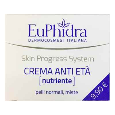 EuPhidra Linea Skin Progress System Crema Anti Età Nutriente Pelli Miste 40 ml